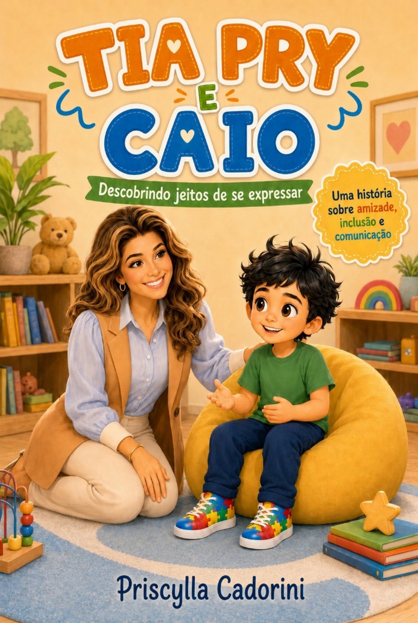 Tia Pry e Caio descobrindo jeitos de se expressar